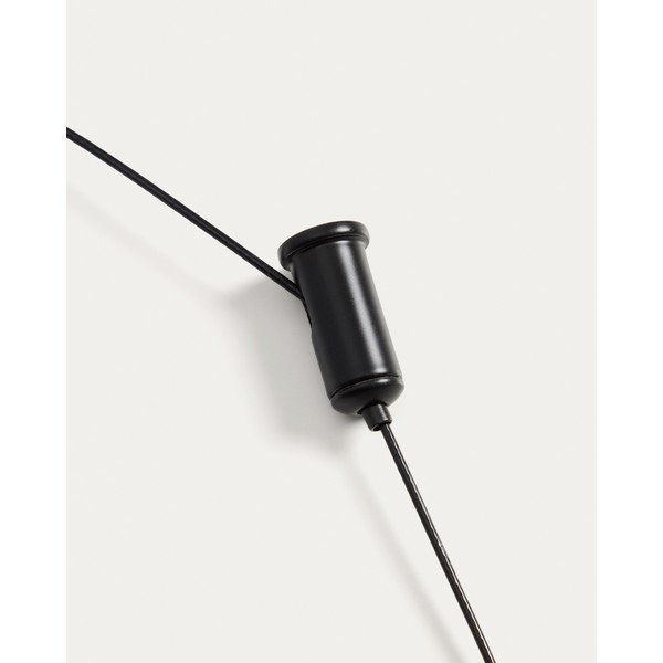 Juodos spalvos lubinis šviestuvas LED su pritemdymo funkcija ø 16 cm su metaliniu gaubtu Porte – Kave Home-image-4