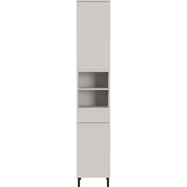 Kreminės spalvos aukšta/siaura vonios daiktadėžė 34x190 cm Salinas – Germania