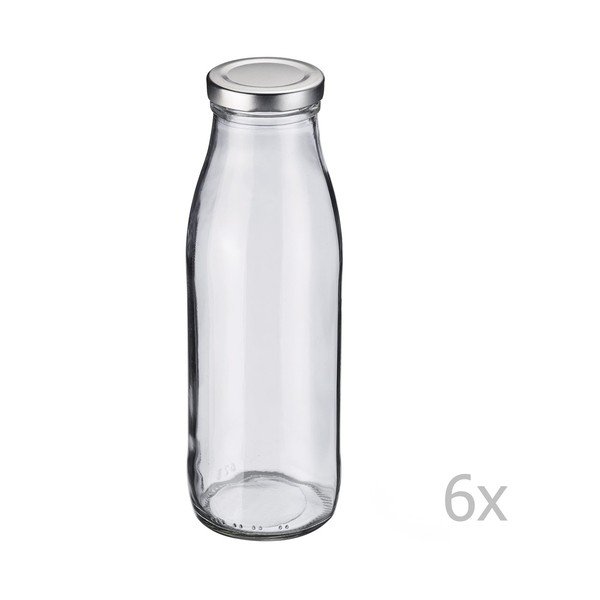 6 "Westmark" stiklinių butelių rinkinys, 500 ml