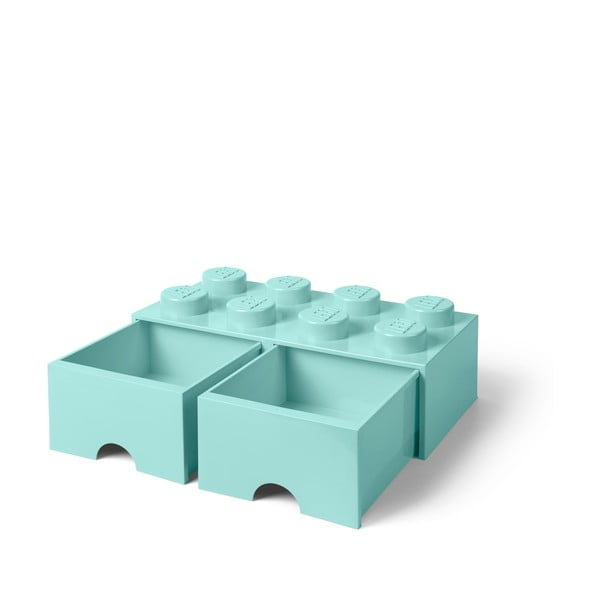 Mėtų žalios spalvos daiktadėžė su dviem stalčiais LEGO®-image-3