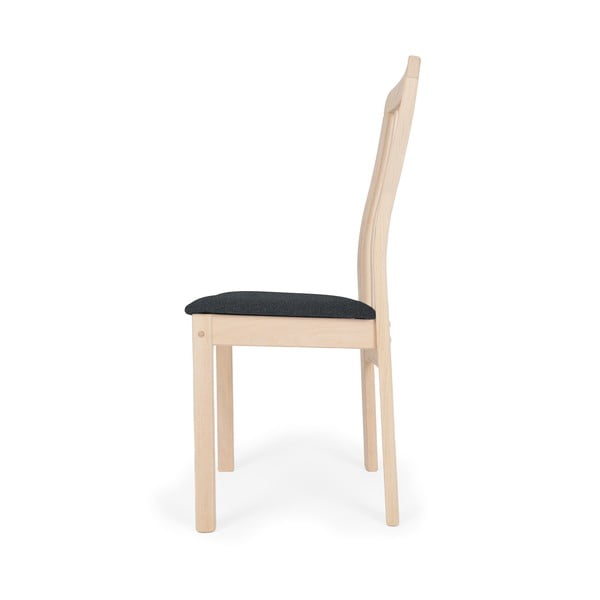 Juoda/natūrali bukmedžio medienos valgomojo kėdė Line - Hammel Furniture-image-1