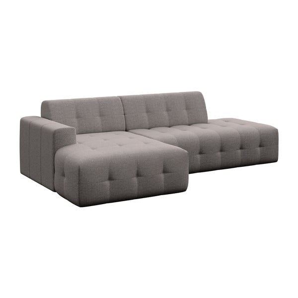Pilkos spalvos kampinė sofa (su kairiuoju kampu/su gultu) Tuil – Rodier-image-2