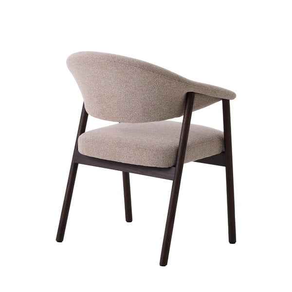 Smėlio spalvos iš ąžuolo masyvo valgomojo kėdžių komplektas su porankiais 2 vnt. Elk – Unique Furniture-image-2