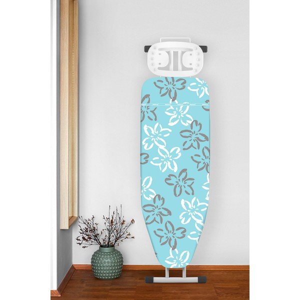 Mėlynas medvilninis užvalkalas lyginimo lentai Wenko Flowers M-image-1