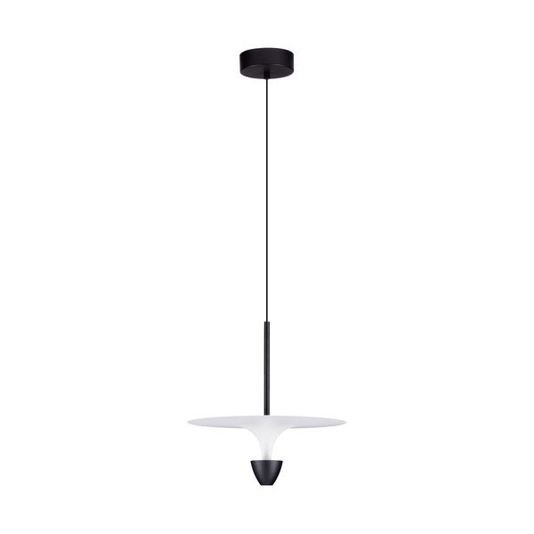 Matinės juodos spalvos iš aliuminio kabantis šviestuvas LED ø 34 cm Topio – Nova Luce