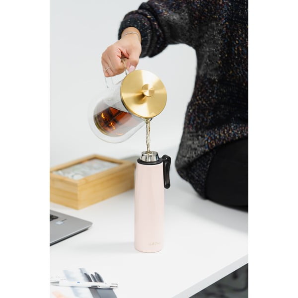 Termosas rožinės spalvos 500 ml Fuori – Vialli Design-image-2