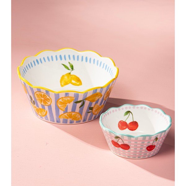 Geltonos spalvos/šviesiai mėlynos spalvos dubuo ø 16 cm Capri – Ladelle-image-3