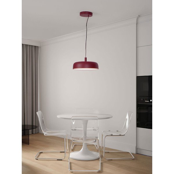 Bordo spalvos iš aliuminio kabantis šviestuvas LED su pritemdymo funkcija ø 40 cm Noelia – Nova Luce-image-1