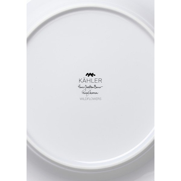 Baltos spalvos desertinė iš porceliano  lėkštė ø 22 cm Hammershøi Summer – Kähler Design-image-3