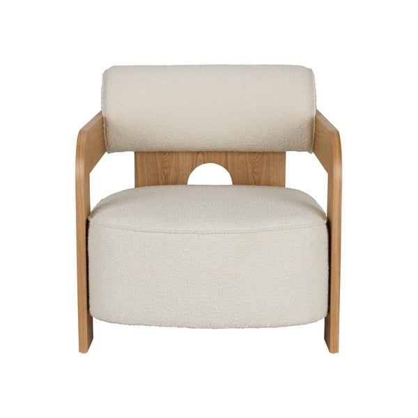 Smėlio spalvos iš boucle krėslas Oolong – Zuiver
