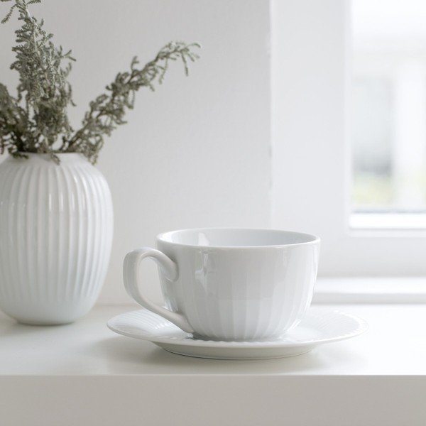 Baltas porcelianinis puodelis Kähler Design Hammershoi, 250 ml-image-2