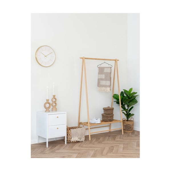 Šviesiai rudos spalvos iš perdirbtos medvilnės antklodė ir pledas 130x180 cm Adana – House Nordic-image-1