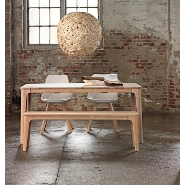 Balto ąžuolo suolas Unique Furniture Amalfi-image-1