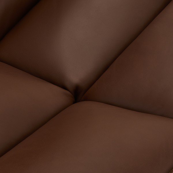 Krėslas iš odos tamsiai rudos spalvos Miami – Furnhouse-image-1