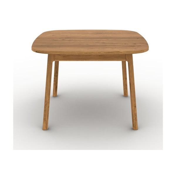 Valgomojo stalas iš ąžuolo masyvo natūralios spalvos 90x120 cm Twig – The Beds