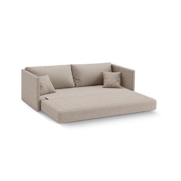 Šviesiai rudos spalvos sulankstoma sofa iš šenilinio audinio 209 cm Shannon – Cosmopolitan Design-image-2