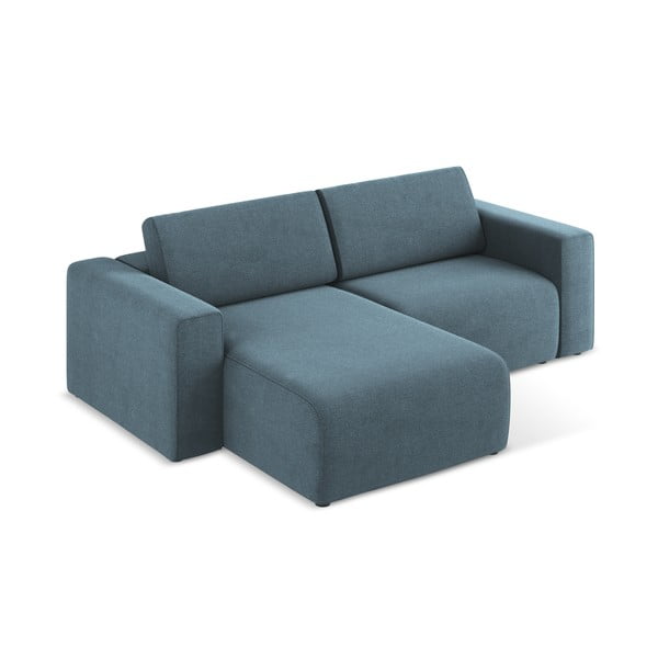 Mėlynos spalvos kampinė sofa (su kairiuoju kampu) Kalea – Makamii-image-3