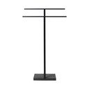Juodos spalvos metalinė rankšluosčių pakaba Blomus, aukštis 86 cm