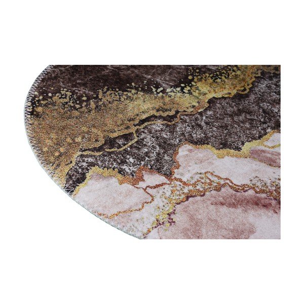 Skalbiamas kilimas rudos spalvos/auksinės spalvos 120x180 cm – Vitaus-image-2