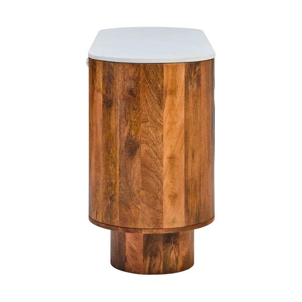 Natūralios spalvos iš mango masyvo šoninė spintelė 140x75x45 cm Torcino – Premier Housewares-image-2