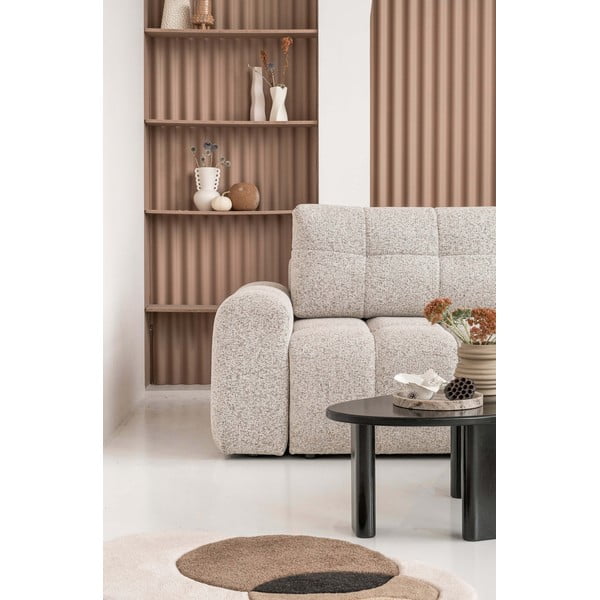 Smėlio spalvos sulankstoma/su sandėliavimo vieta modulinė kampinė sofa (su dešiniuoju kampu) Lulu – Miuform-image-4
