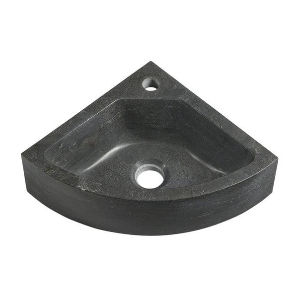 Iš akmens maža kriauklė juodos spalvos 30x30 cm Blok – Sapho