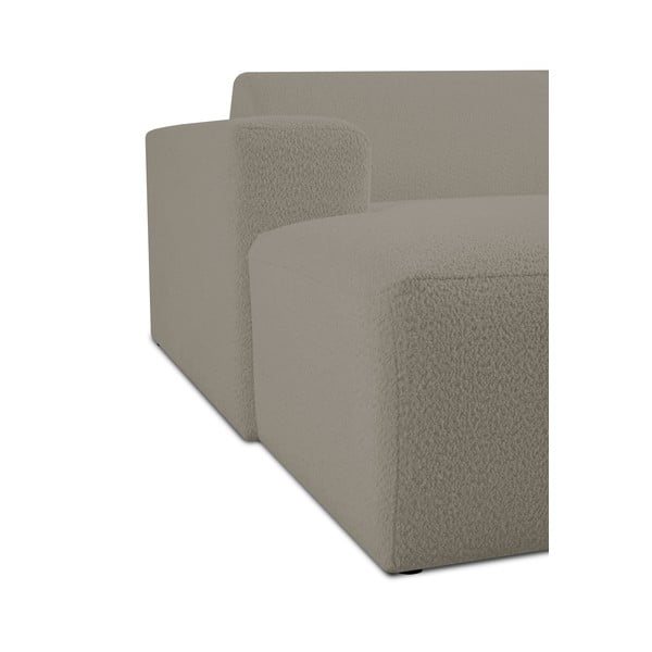 Iš boucle modulinė sofa šviesiai rudos spalvos (su kairiuoju kampu) Roxy – Scandic-image-4