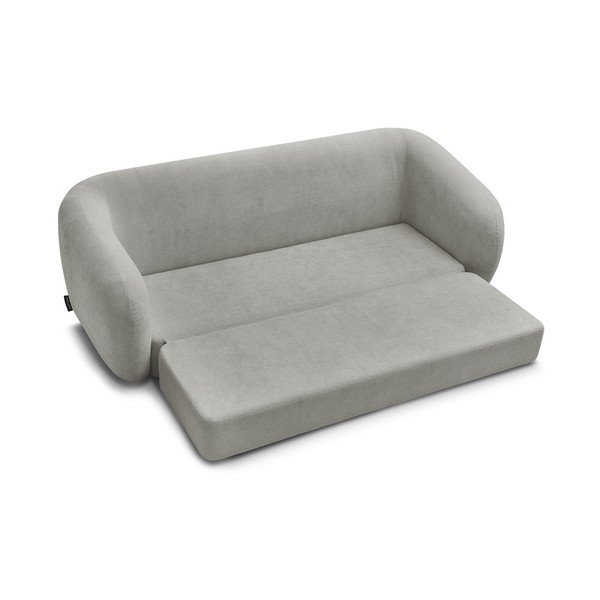 Šviesiai pilkos spalvos sulankstoma sofa iš šenilinio audinio 228 cm Neyo – Bobochic Paris-image-3