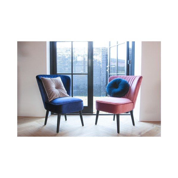 Mėlyna medvilninė pagalvėlė PT LIVING, ⌀ 45 cm-image-2