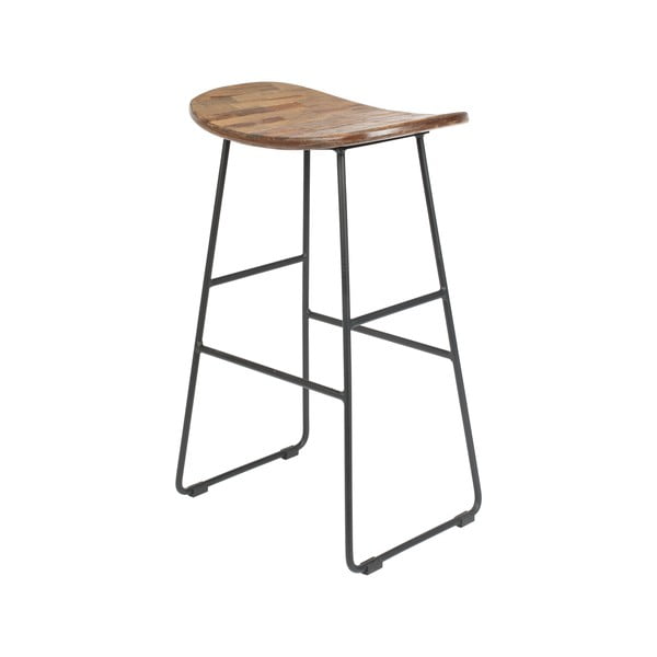 Natūralios spalvos baro taburetė 2 vnt. (sėdynės aukštis 62 cm) Tangle – White Label-image-4