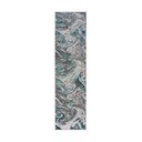 Kilimas pilkos spalvos/turkio spalvos 80x300 cm Marbled – Flair Rugs