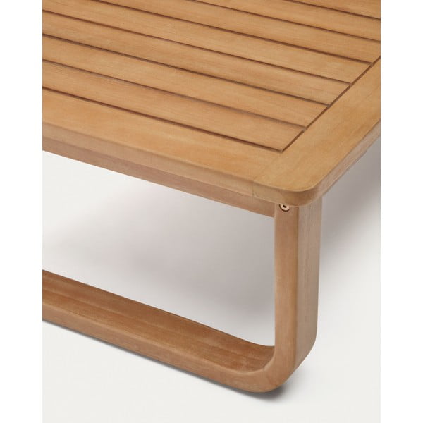 Natūralios spalvos iš eukalipto masyvo kavos staliukas 60x100 cm Sacaleta – Kave Home-image-3