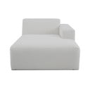 Iš boucle modulinė sofa baltos spalvos (su dešiniuoju kampu) Roxy – Scandic