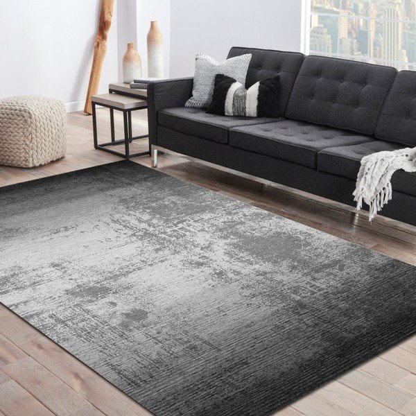 Pilkas ir juodas kilimas Kate Louise, 80 x 150 cm-image-1