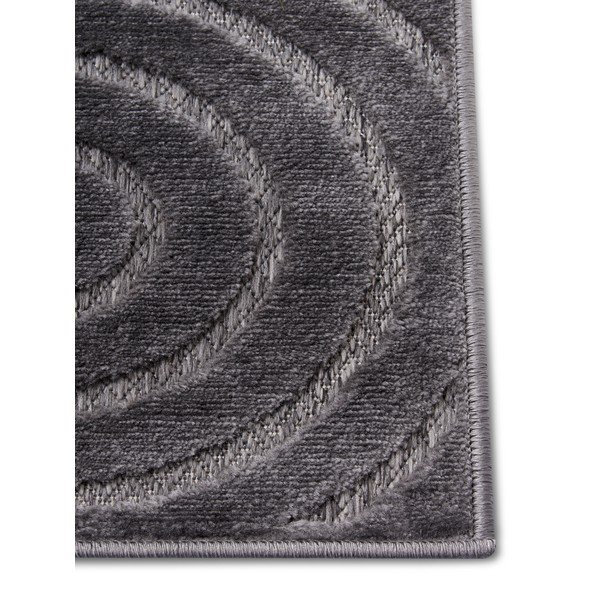 Kilimas antracito spalvos 57x90 cm Iconic Wave – Hanse Home-image-3