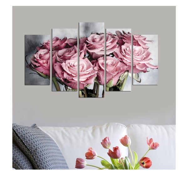 Kelių dalių paveikslas Bouquet, 110 x 60 cm-image-1
