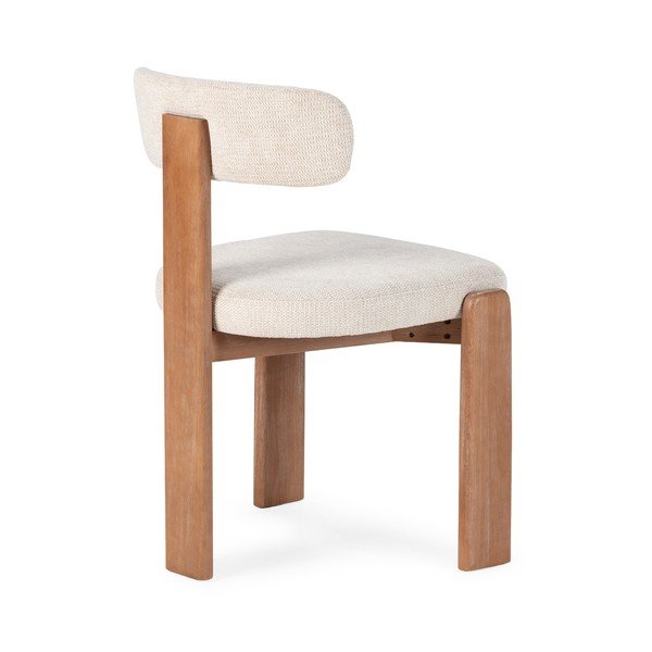 Kreminės spalvos iš audinio valgomojo kėdės 2 vnt. Nadia – MOME-image-4