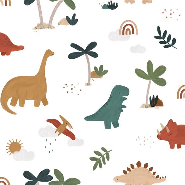 Vaikiški tapetai 10 m x 50 cm Cool Dinosaurs – Lilipinso