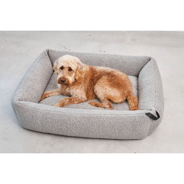 Iš boucle augintinio guolis pilkos spalvos šuniui 65x80 cm Senso Pebble S/M – MiaCara-image-3