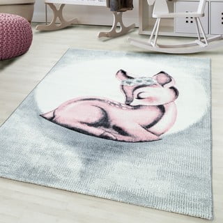 Vaikiškas kilimas šviesiai rožinės spalvos/šviesiai pilkos spalvos 120x170 cm Bambi – Ayyildiz Carpets