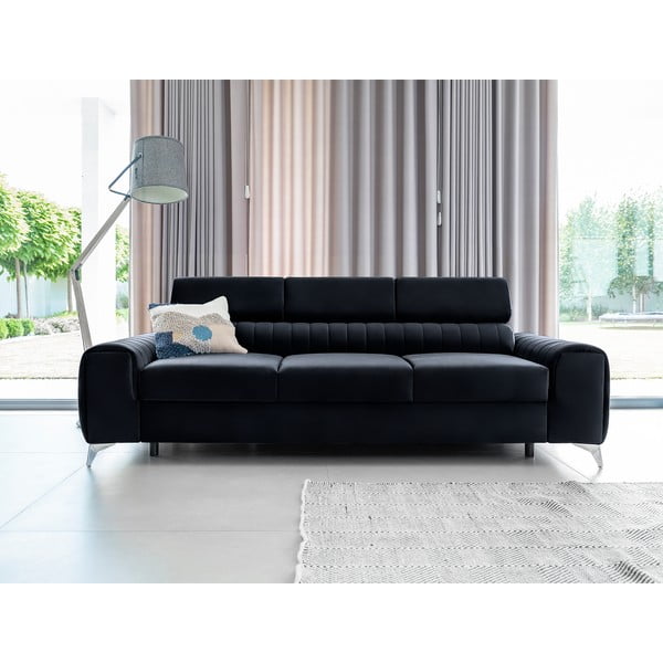Antracito spalvos iš velveto sulankstoma sofa 261 cm Laurence – ELTAP-image-3