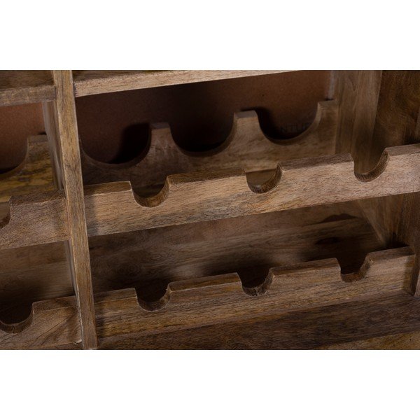 Natūralios spalvos iš mango masyvo vyno spintelė butelių skaičius 12, 74x122x46 cm Bombay – Interia Home & Living-image-4