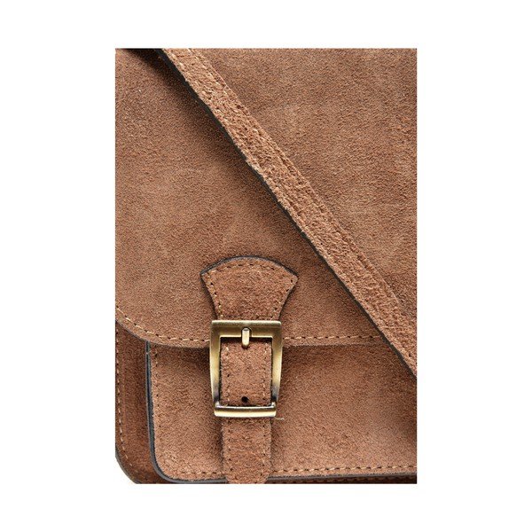 Šviesiai rudos spalvos odinė rankinė per petį Renata Corsi-image-3