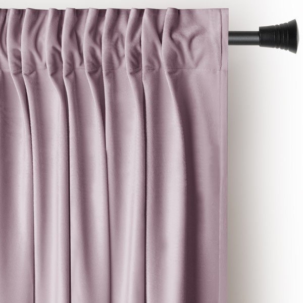 Šviesiai rožinės spalvos iš velveto pritemdymas (dalinis užtemimas) užuolaida 140x270 cm Pleat – Restilo