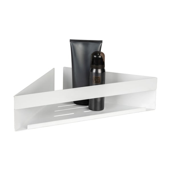 Su montavimu be gręžimo/kampinė matinės baltos spalvos iš nerūdijančio plieno vonios lentyna su Turbo-loc tvirtinimu Genova – Wenko-image-3