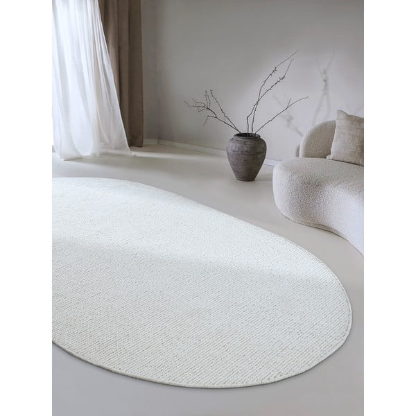 Rankų darbo baltos spalvos iš vilnos kilimas 160x230 cm Francois – Villeroy&Boch-image-1