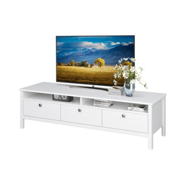 Baltas TV staliukas su 3 stalčiais "Støraa Norup-image-2