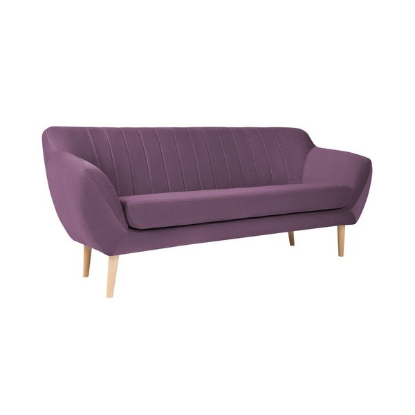 Violetinio aksomo sofa Mazzini Sofas Sardaigne, 188 cm-image-1