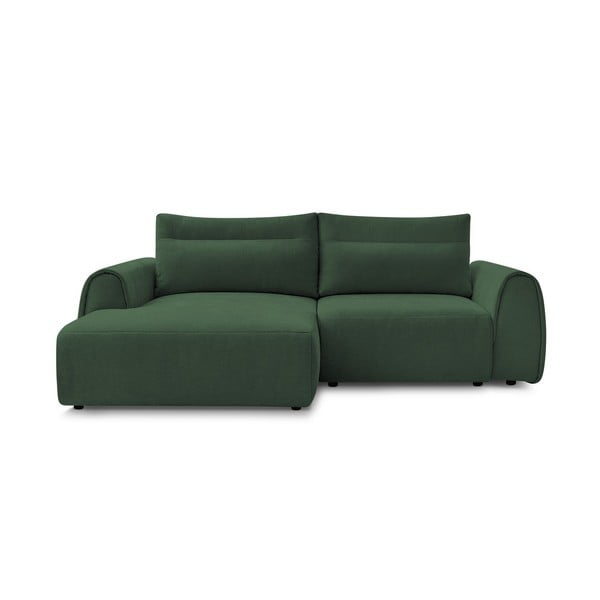 Kampinė sofa tamsiai žalios spalvos Aden – Bobochic Paris