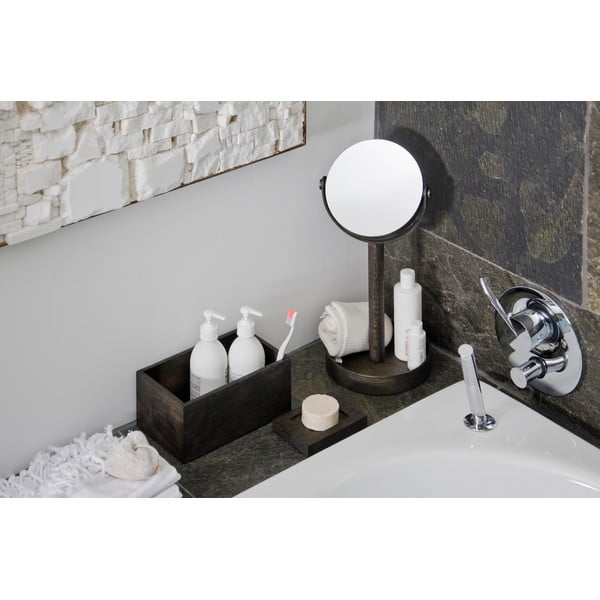 Ąžuolinė tamsi daiktų laikymo dėžė Wireworks Mezza-image-1